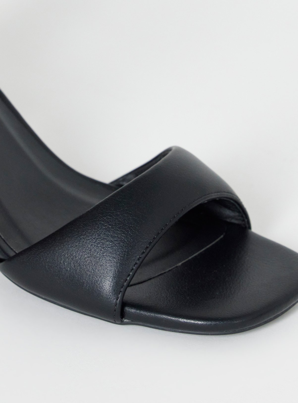 SIMPLY BE Barely There Heeled Sandal Wide Fit Black 8 - Image 4 thumbnail
