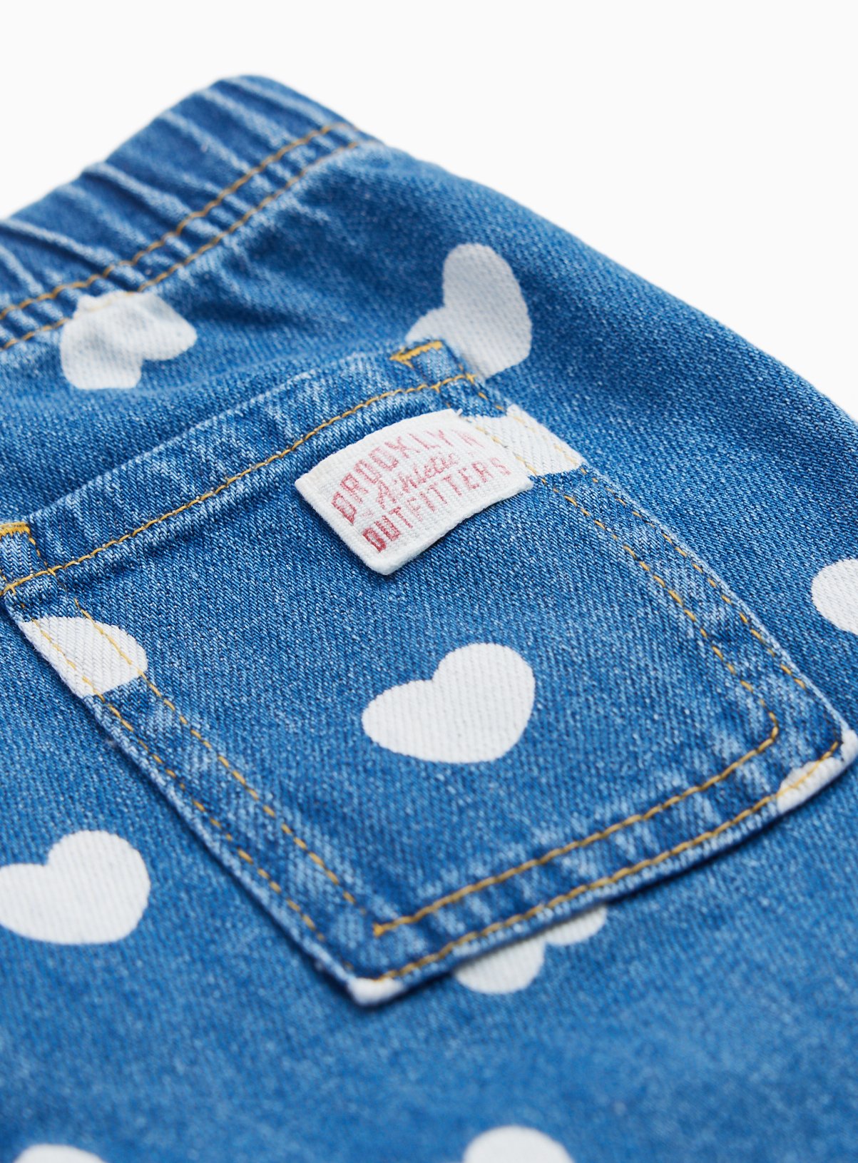 Blue Heart Print Trousers 6-9 months - Image 2 thumbnail