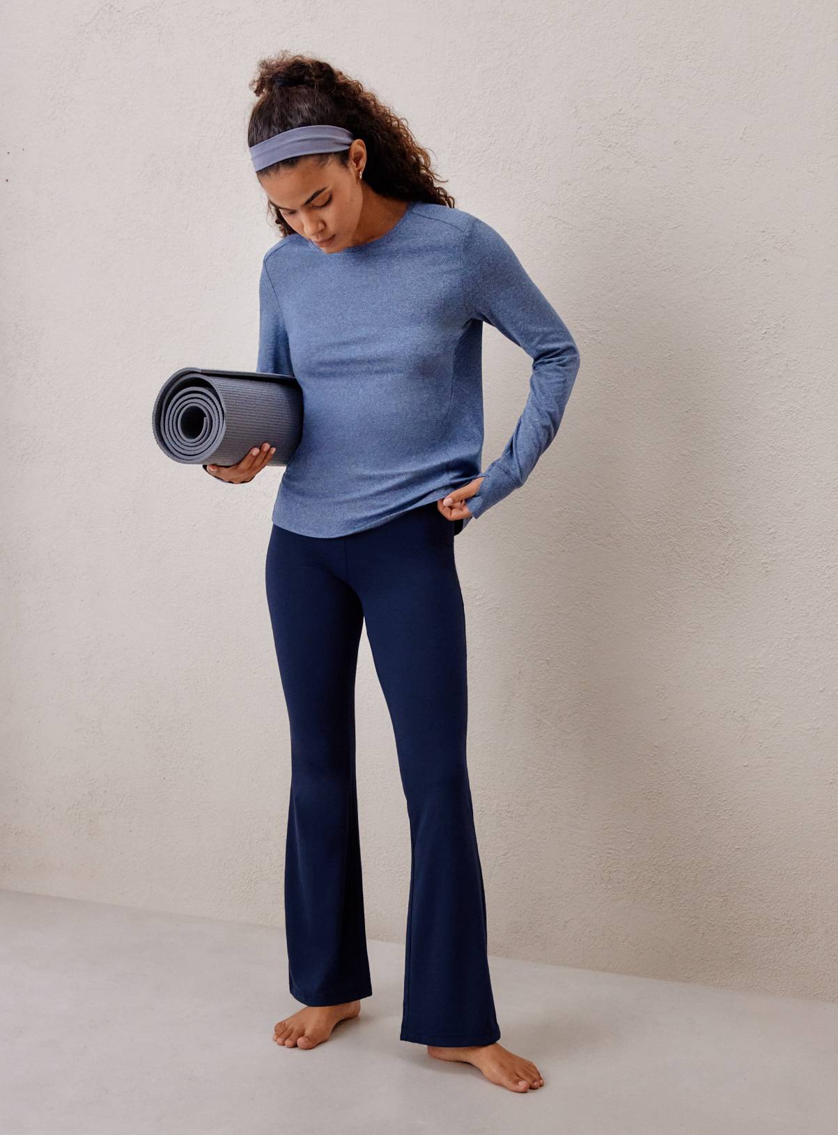 REAKTIV Navy Soft Touch Yoga Flared Legging XL - Image 2