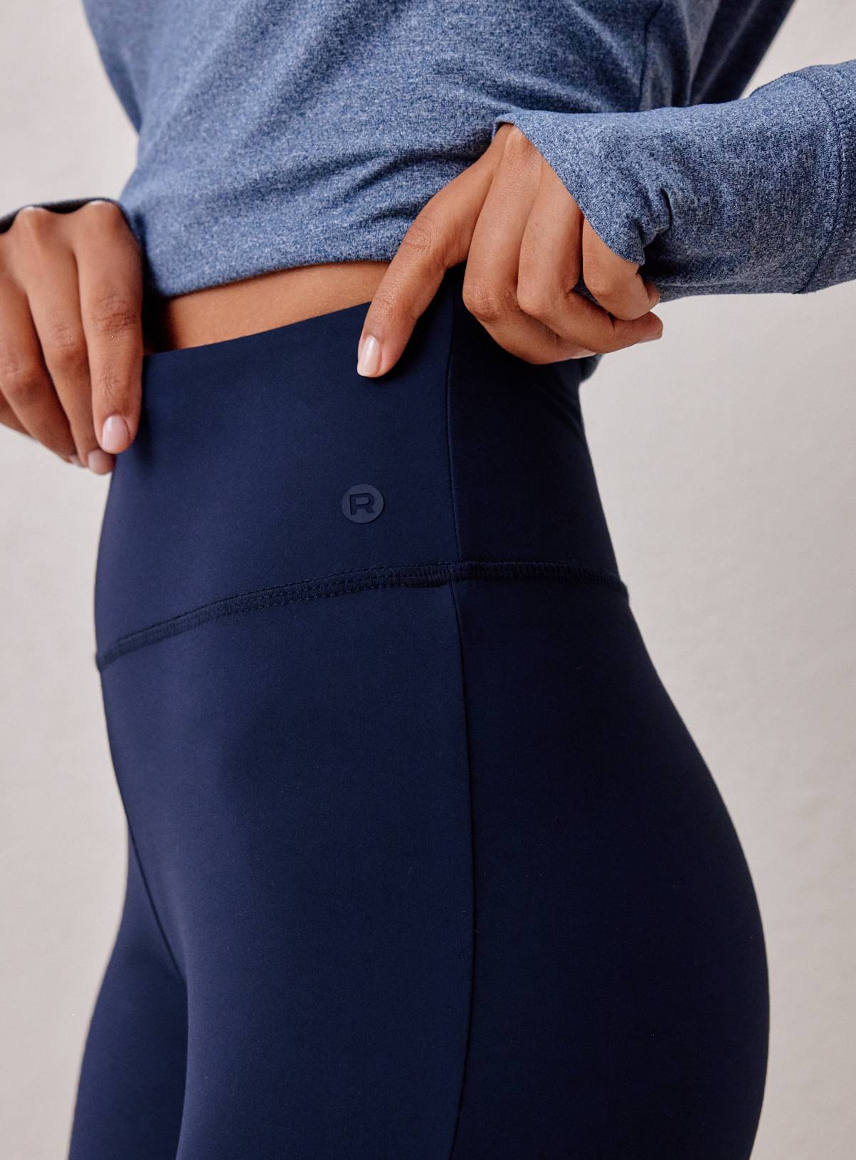 REAKTIV Navy Soft Touch Yoga Flared Legging XL - Image 3