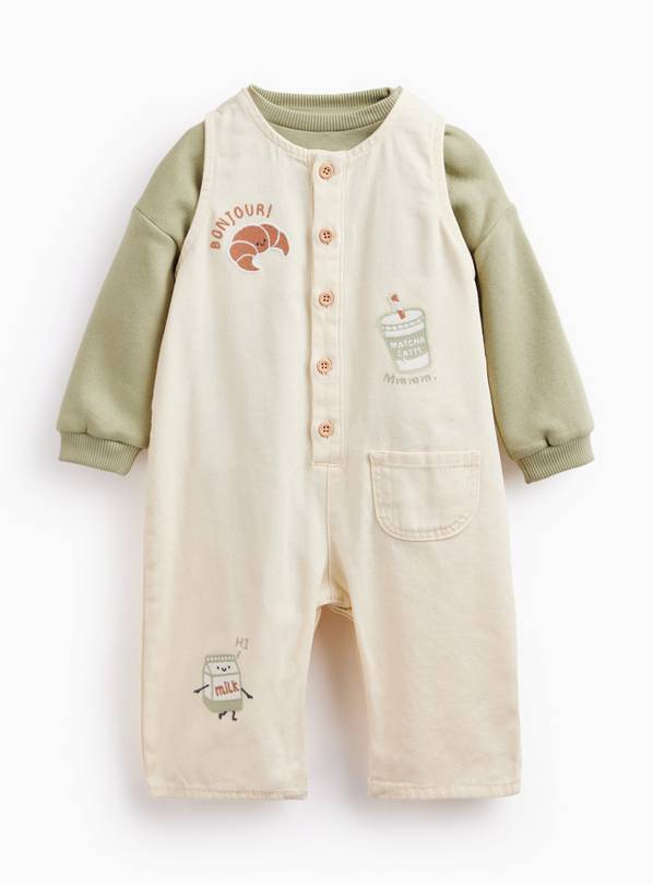 Matcha Romper & Bodysuit Set 6-9 months