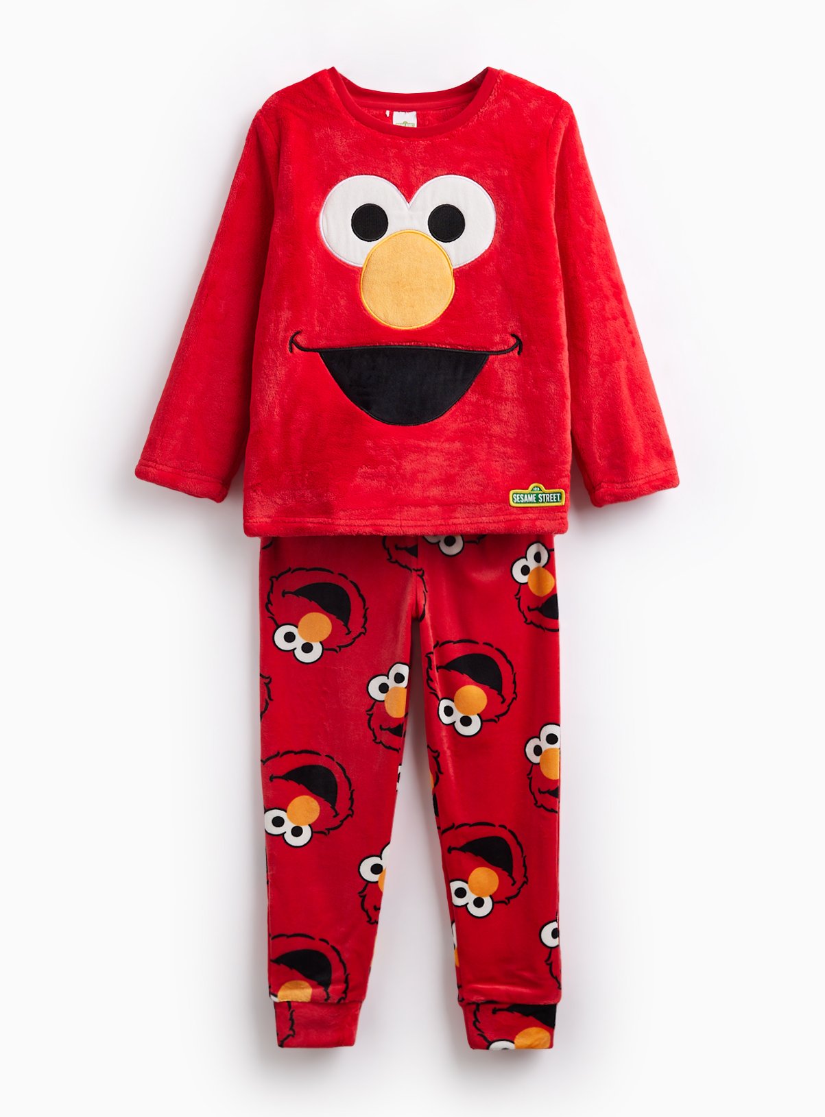 Sesame Street Elmo Fleece Pyjama Set 7-8 years - Image 1 thumbnail
