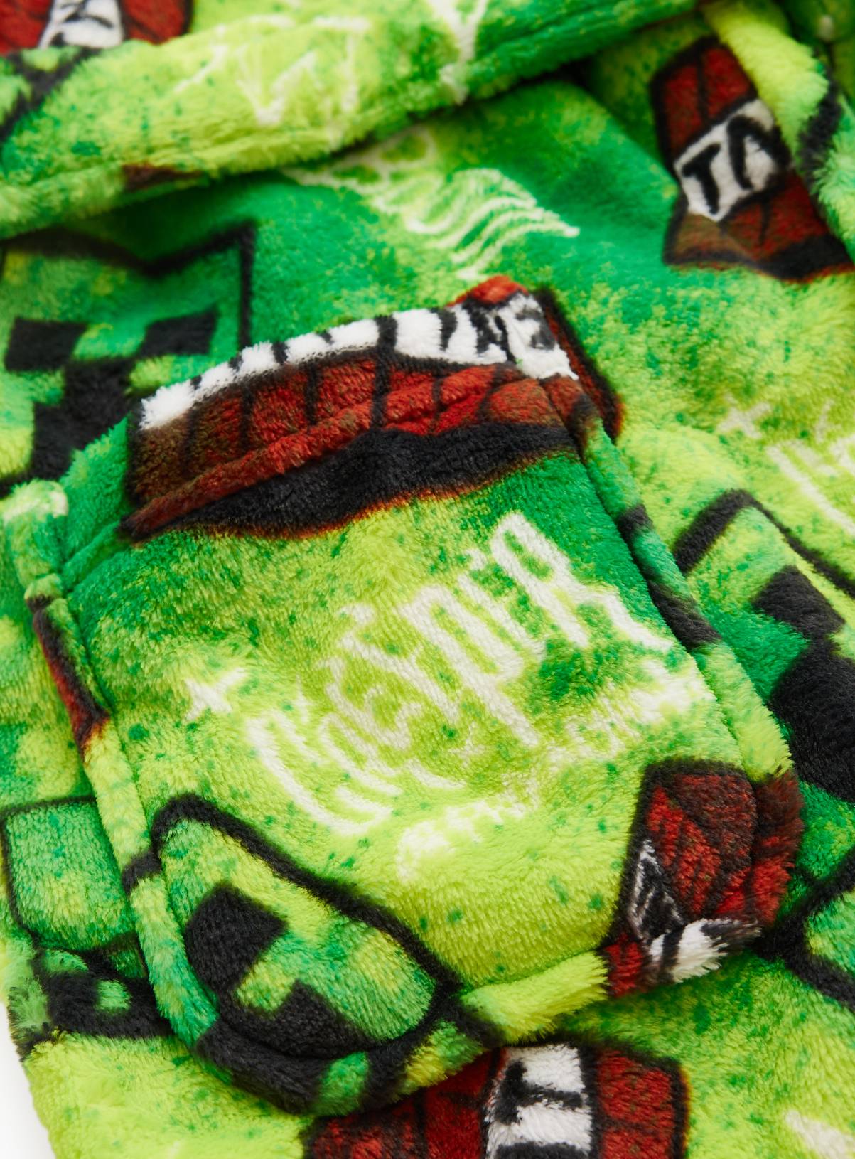 Minecraft Bright Green Character Dressing Gown 11-12 years - Image 2