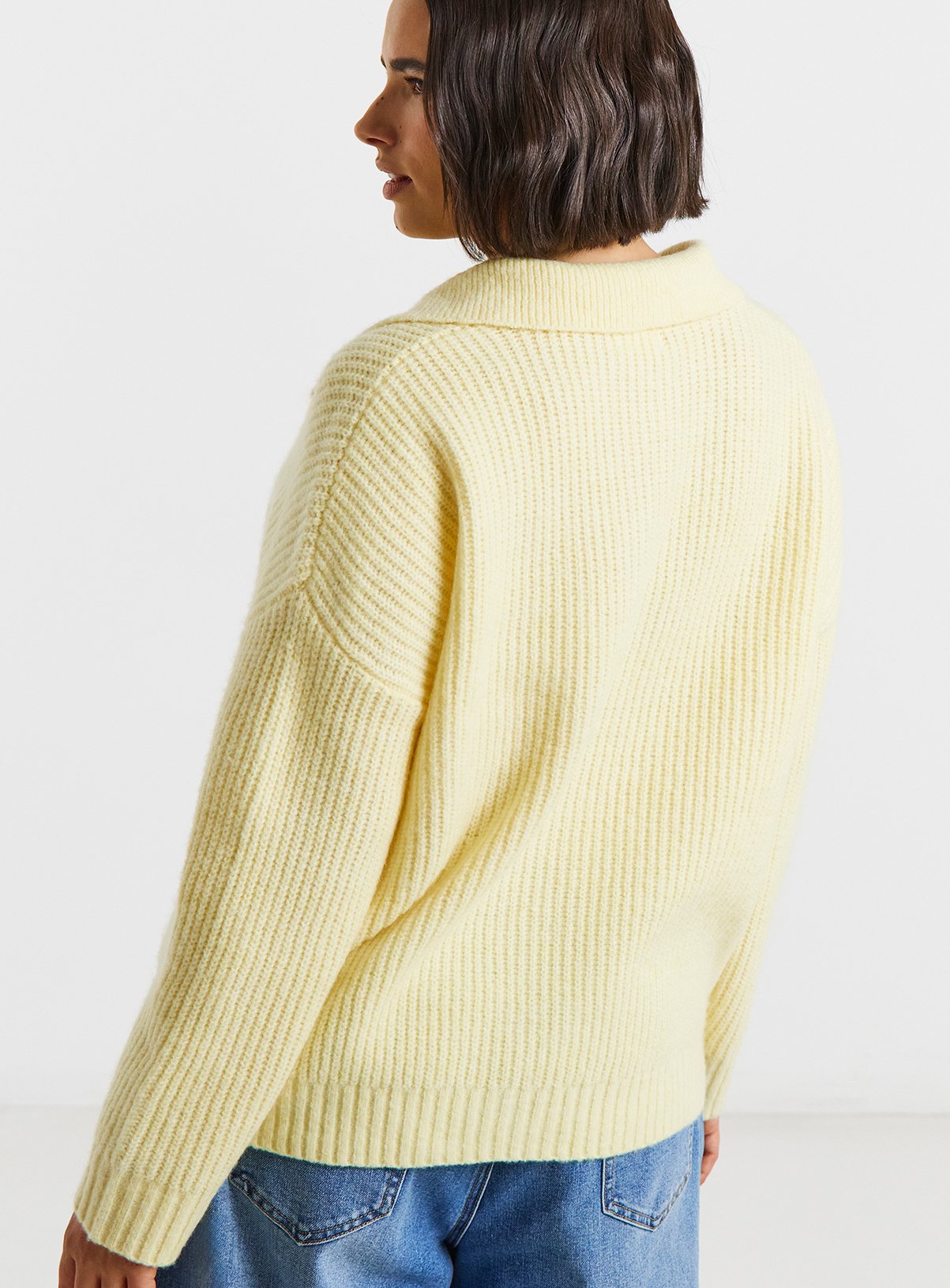 SIMPLY BE Collared Rib Jumper 28-30 - Image 2 thumbnail