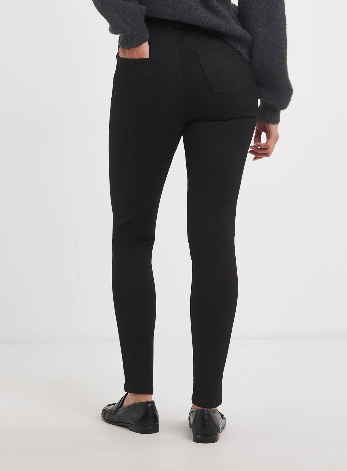 SIMPLY BE Highwaisted Super Stretch Skinny Jean Black 32R - Image 3