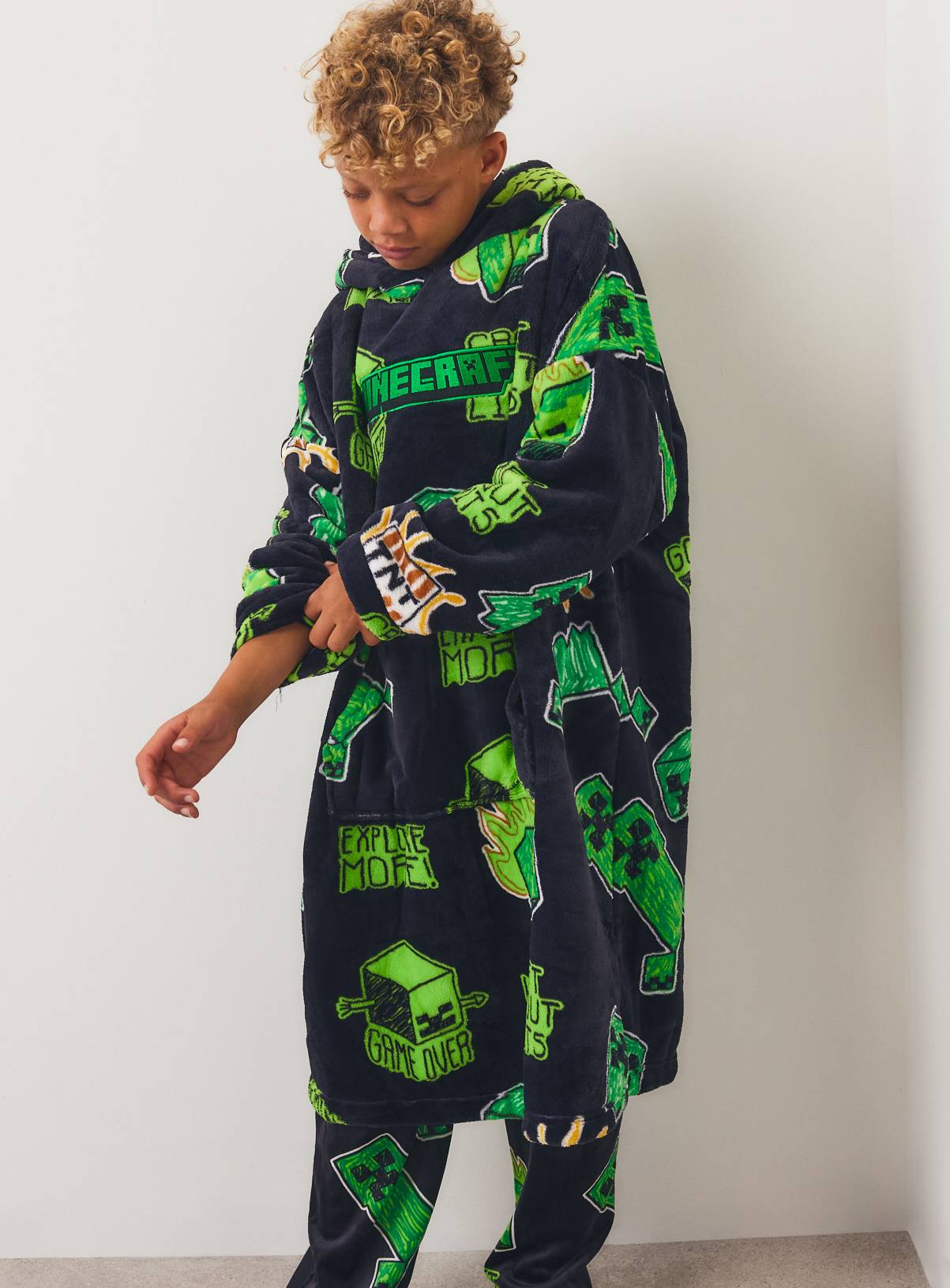 Minecraft Hooded Blanket 5-6 years - Image 2