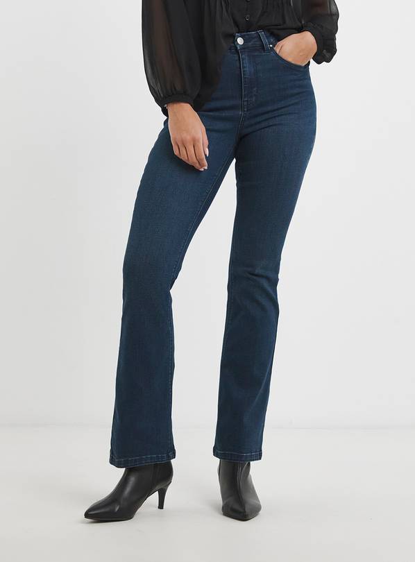 SIMPLY BE Highwaisted Super Stretch Flared Jean Blue 20S