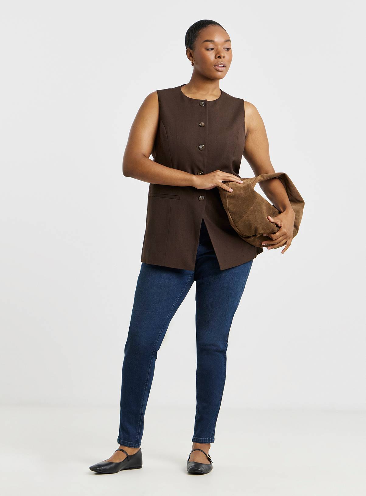SIMPLY BE Highwaisted Super Stretch Skinny Jean Indigo 10R - Image 2