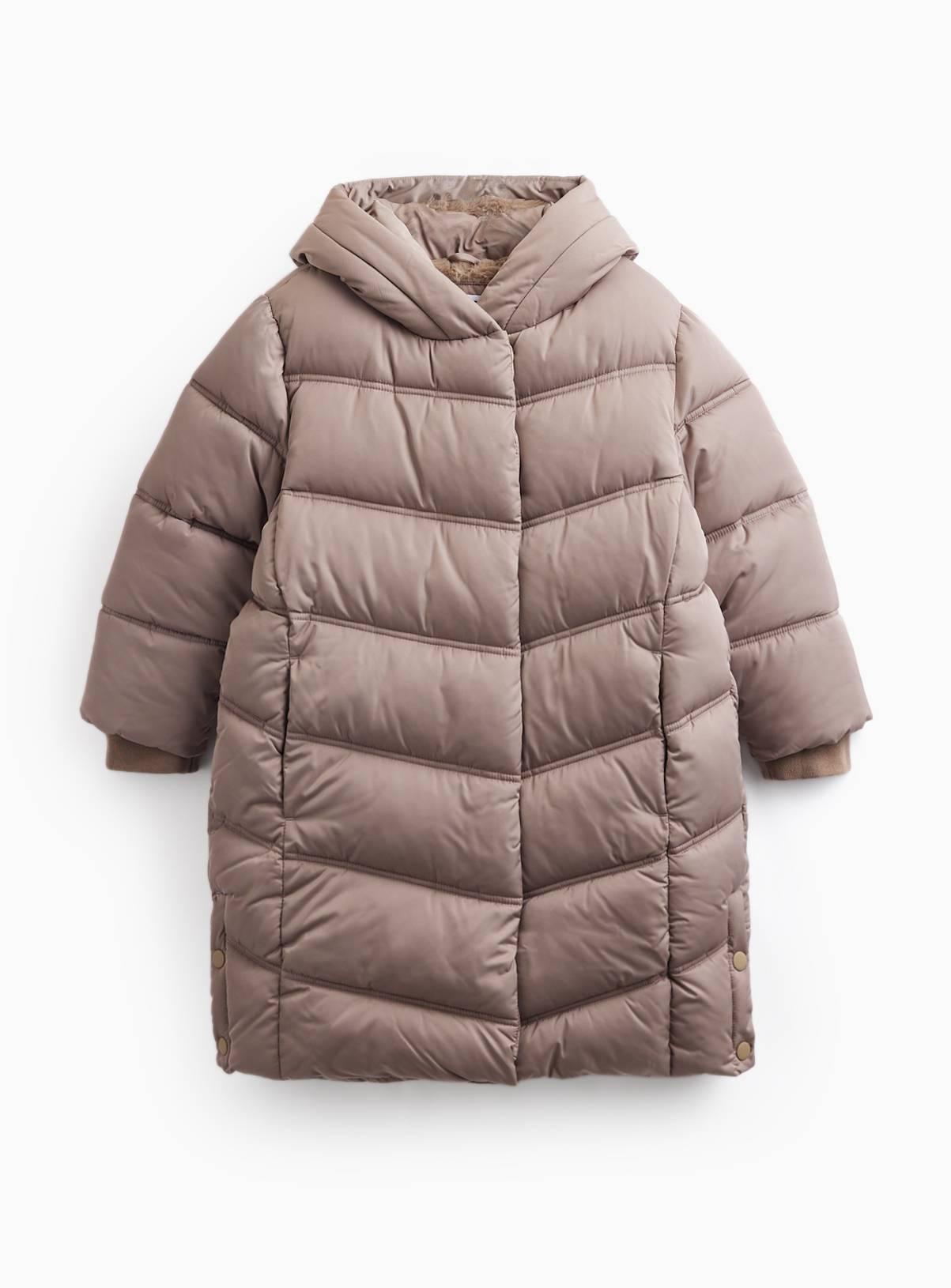 Stone Longline Duvet Puffer Coat 5-6 years - Image 1