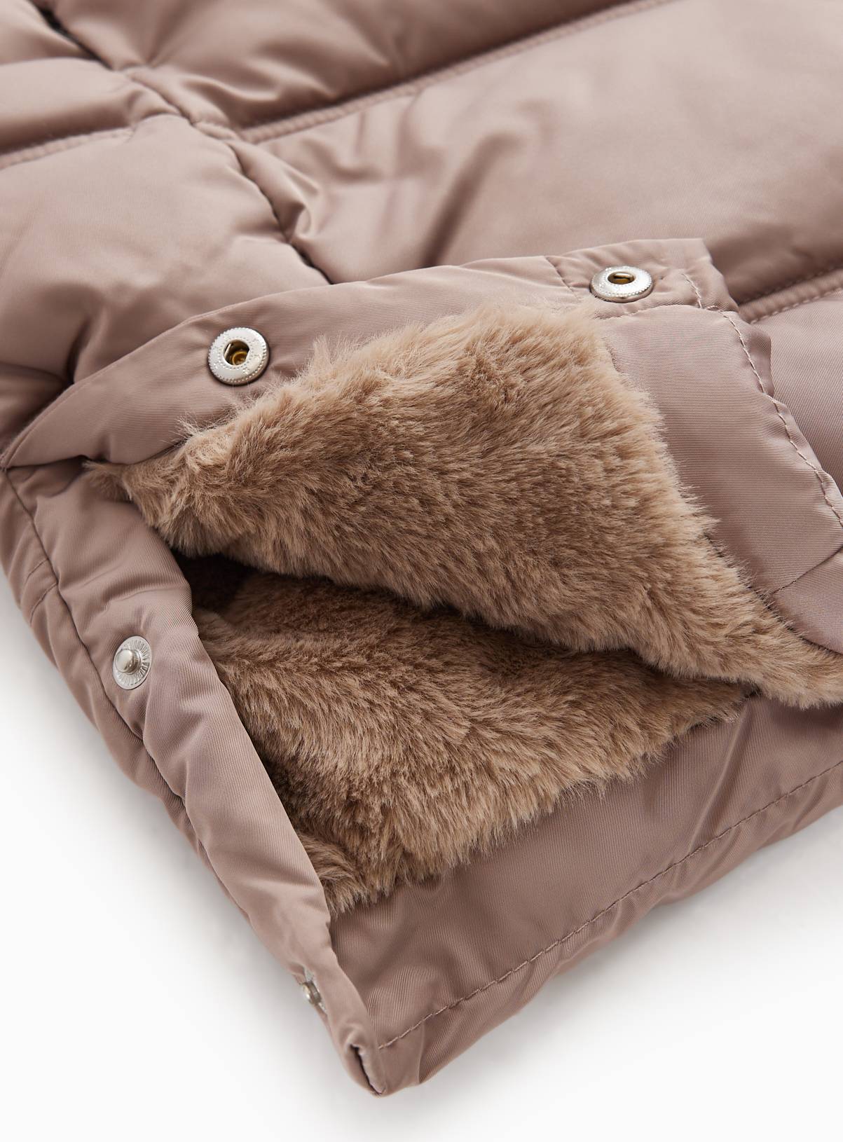 Stone Longline Duvet Puffer Coat 5-6 years - Image 4