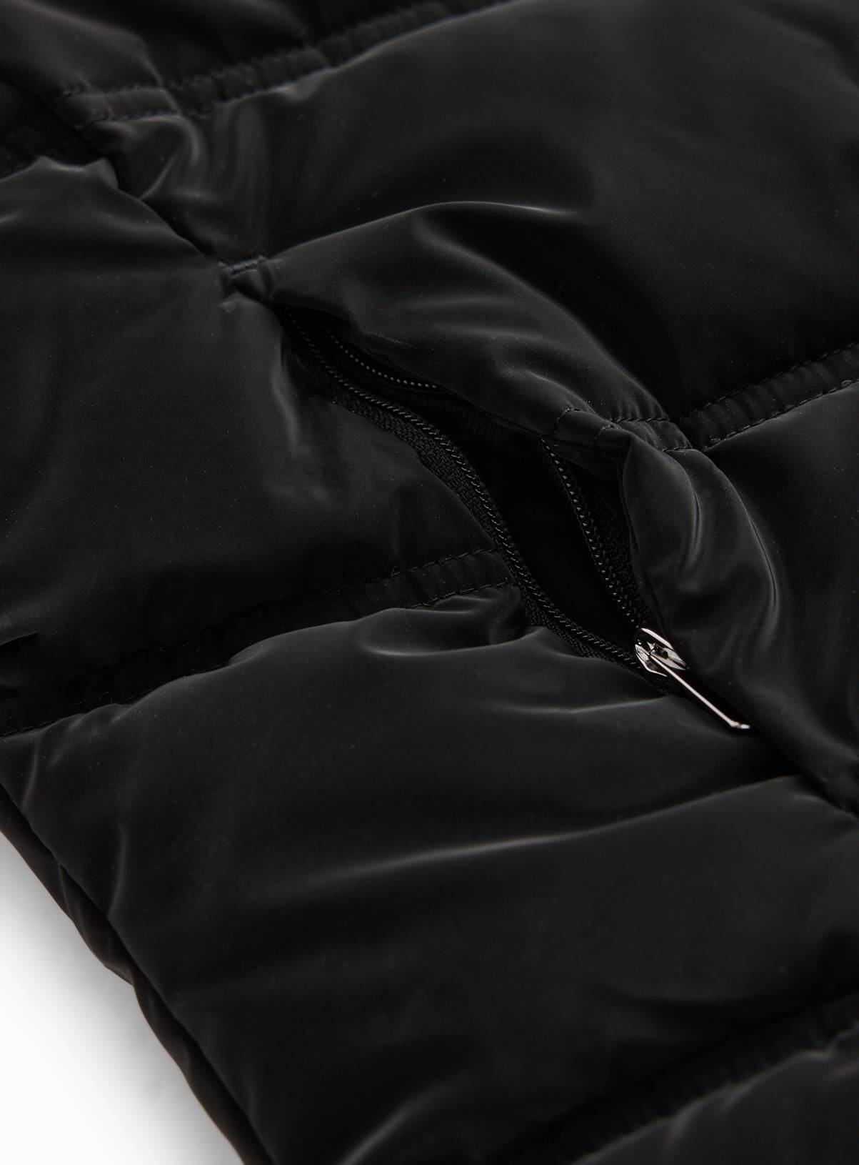 Black Longline Duvet Puffer Coat 11-12 years - Image 3