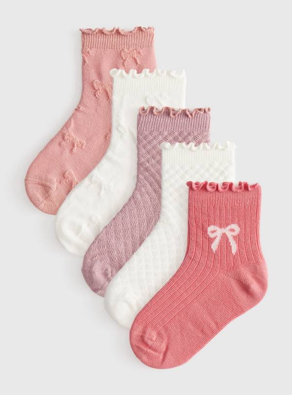 Textured Ankle Socks 5 Pack 12.5-3.5
