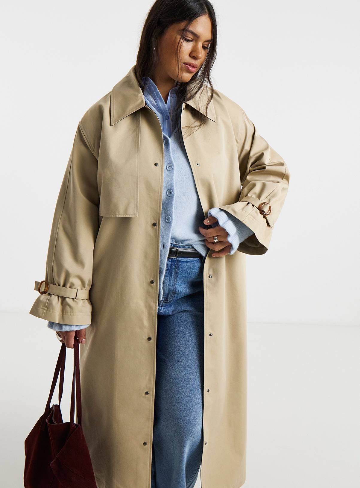 SIMPLY BE Maxi Trench Coat 28 - Image 3