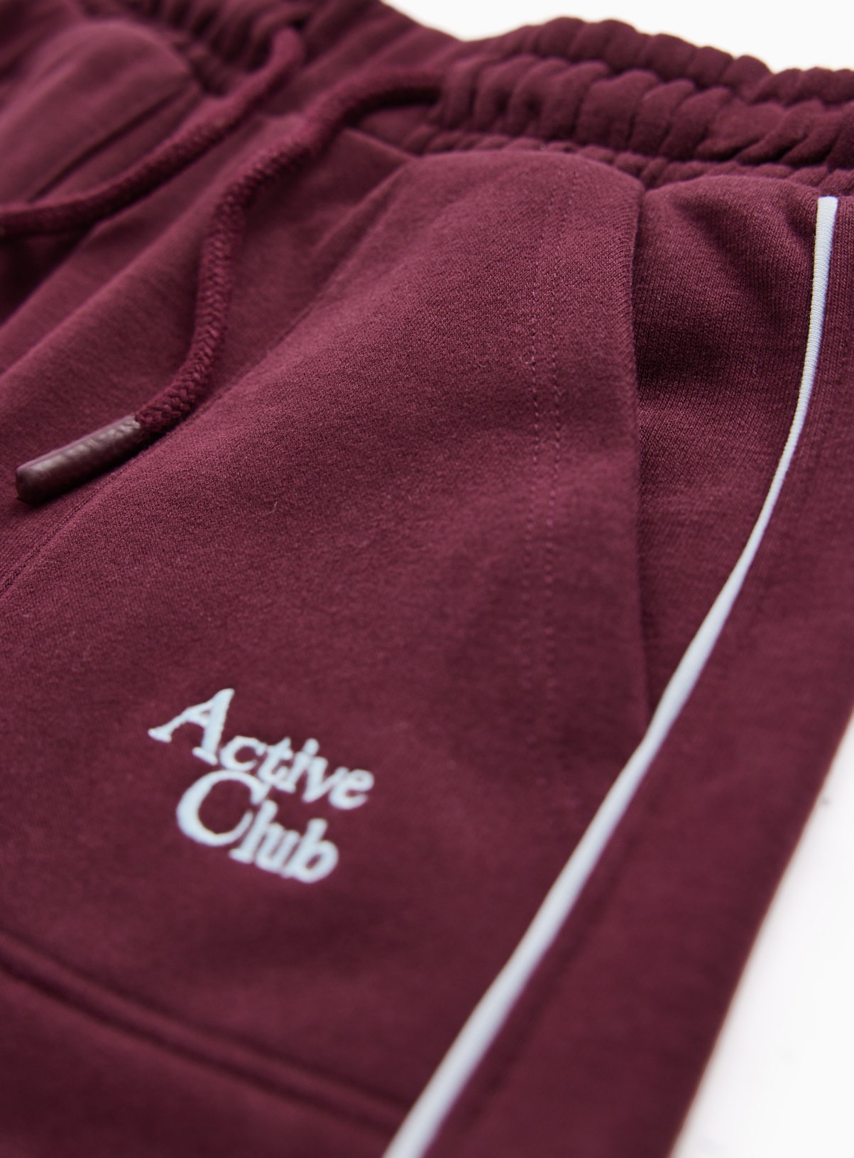Burgundy Active Club Graphic Sweat Shorts 11 years - Image 2 thumbnail