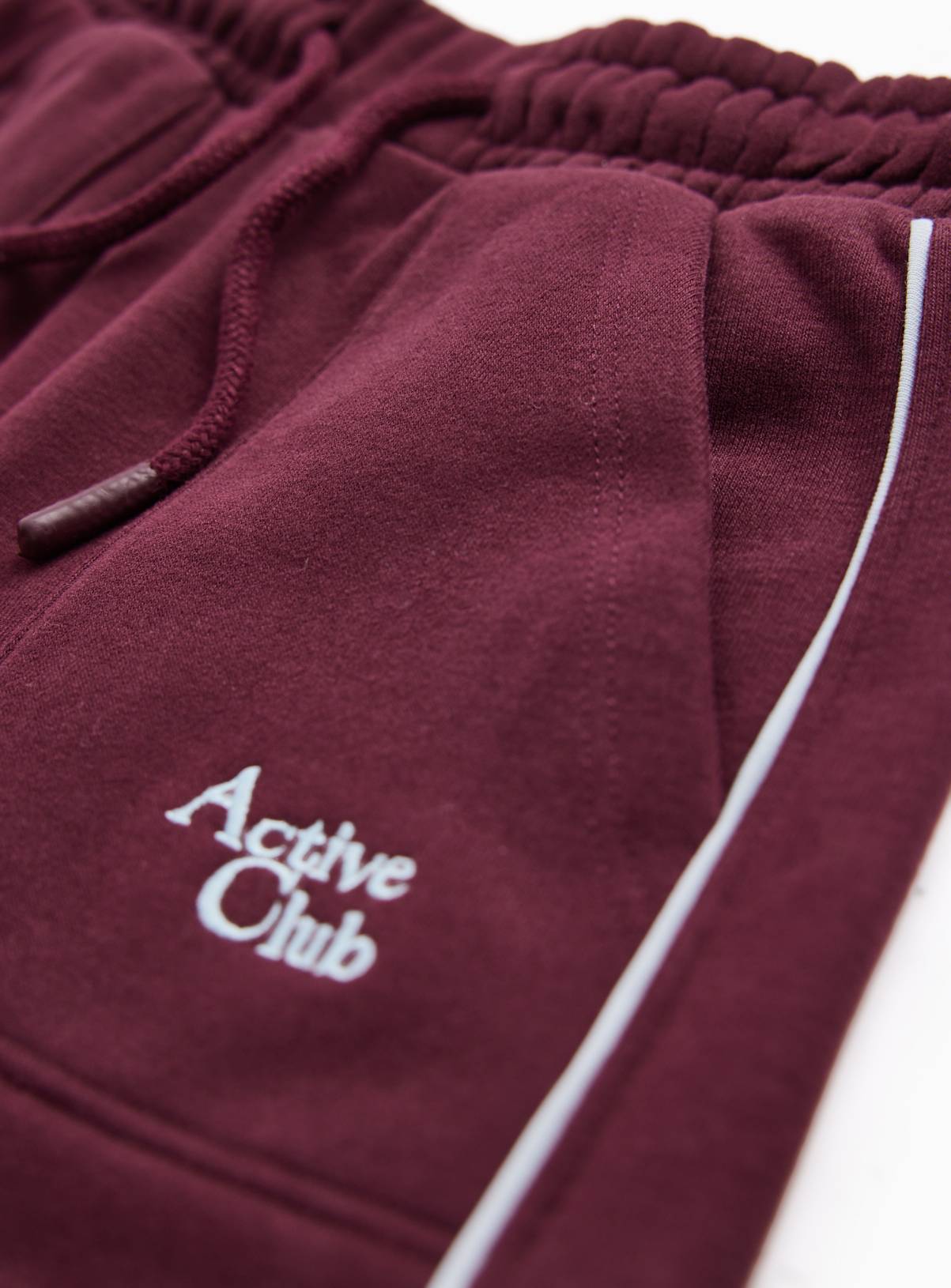 Burgundy Active Club Graphic Sweat Shorts 11 years - Image 2