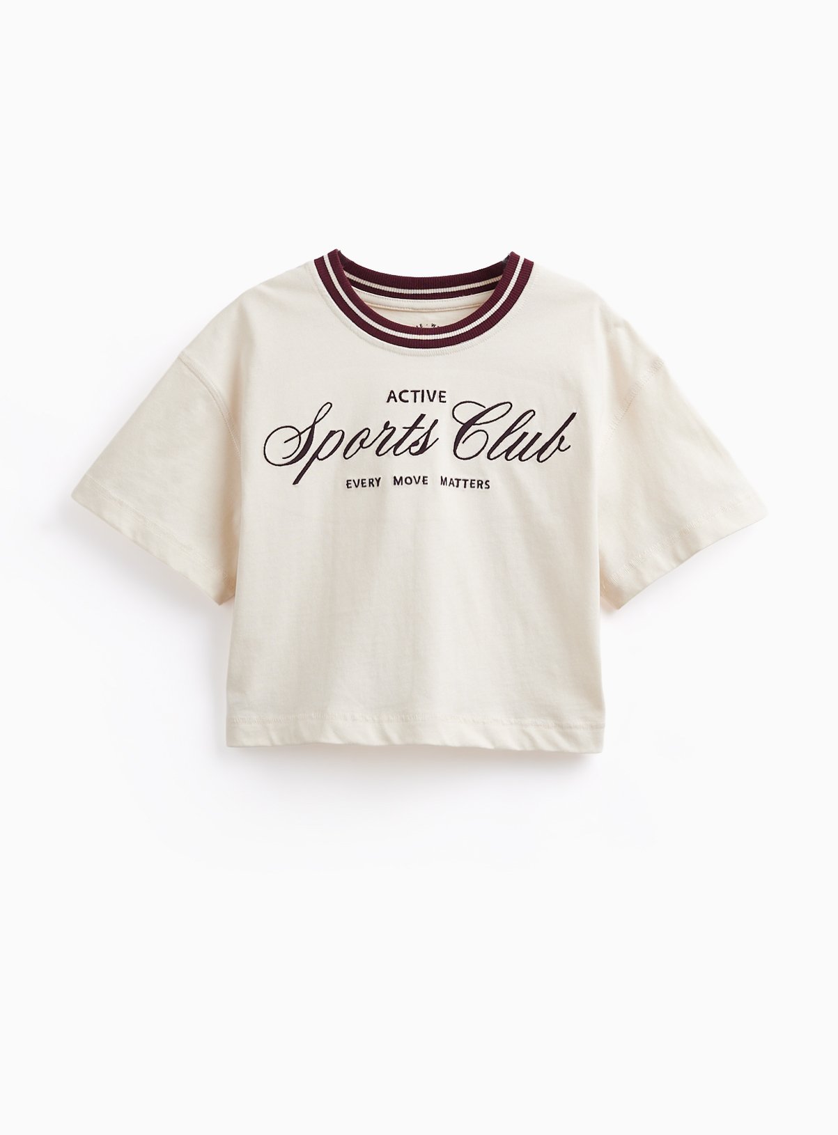 White Sports Club Graphic Boxy Fit T-Shirt 11 years - Image 1 thumbnail
