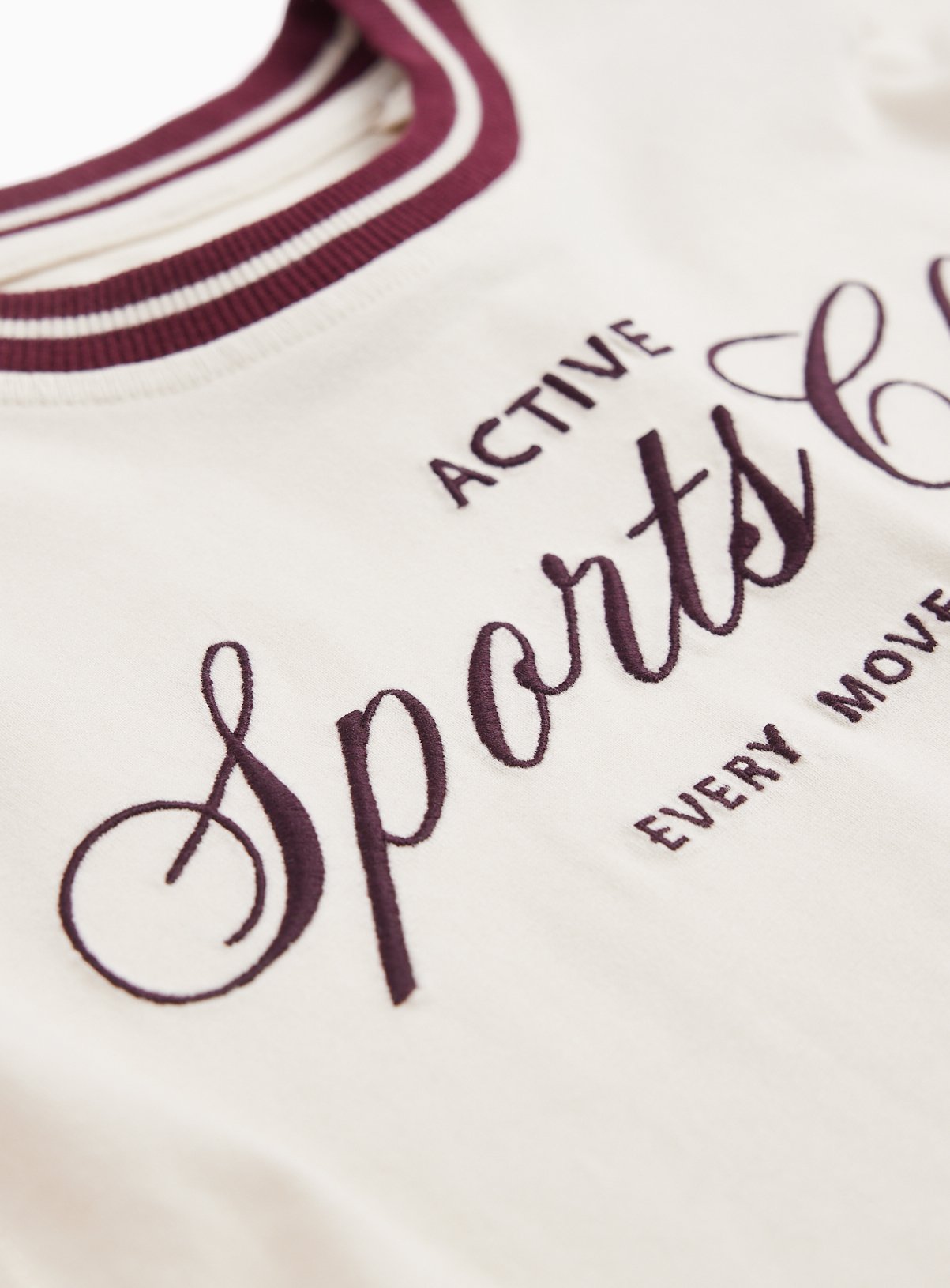 White Sports Club Graphic Boxy Fit T-Shirt 11 years - Image 2 thumbnail