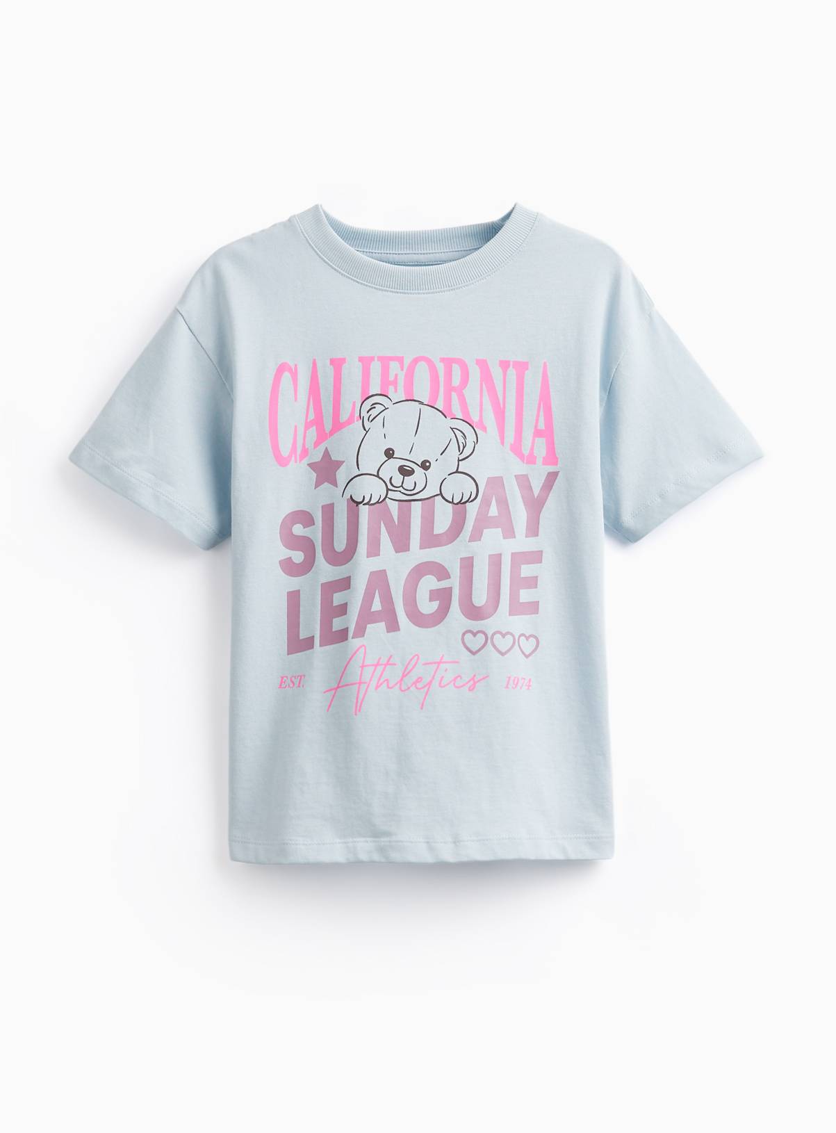 Blue California Bear Graphic T-Shirt 14 years - Image 3