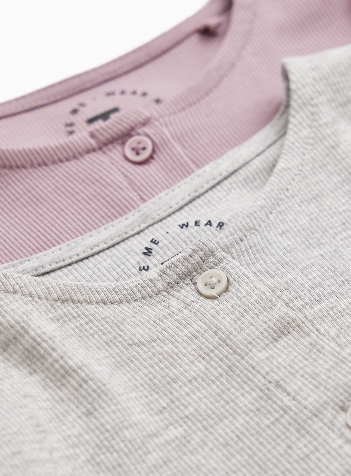 Pink & Grey Button Through Tops 2 Pack 14 years - Image 2 thumbnail