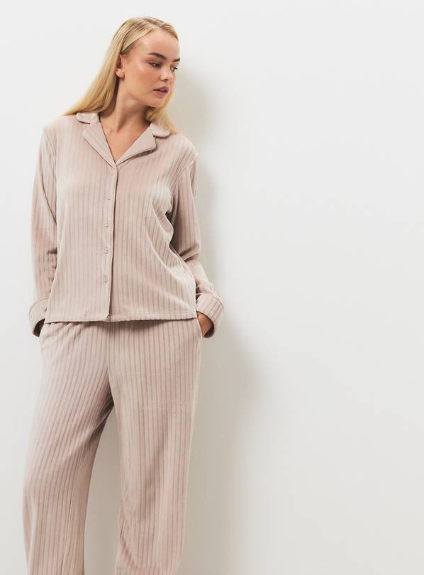 Neutral Carved Slinky Traditional Pyjamas XXL