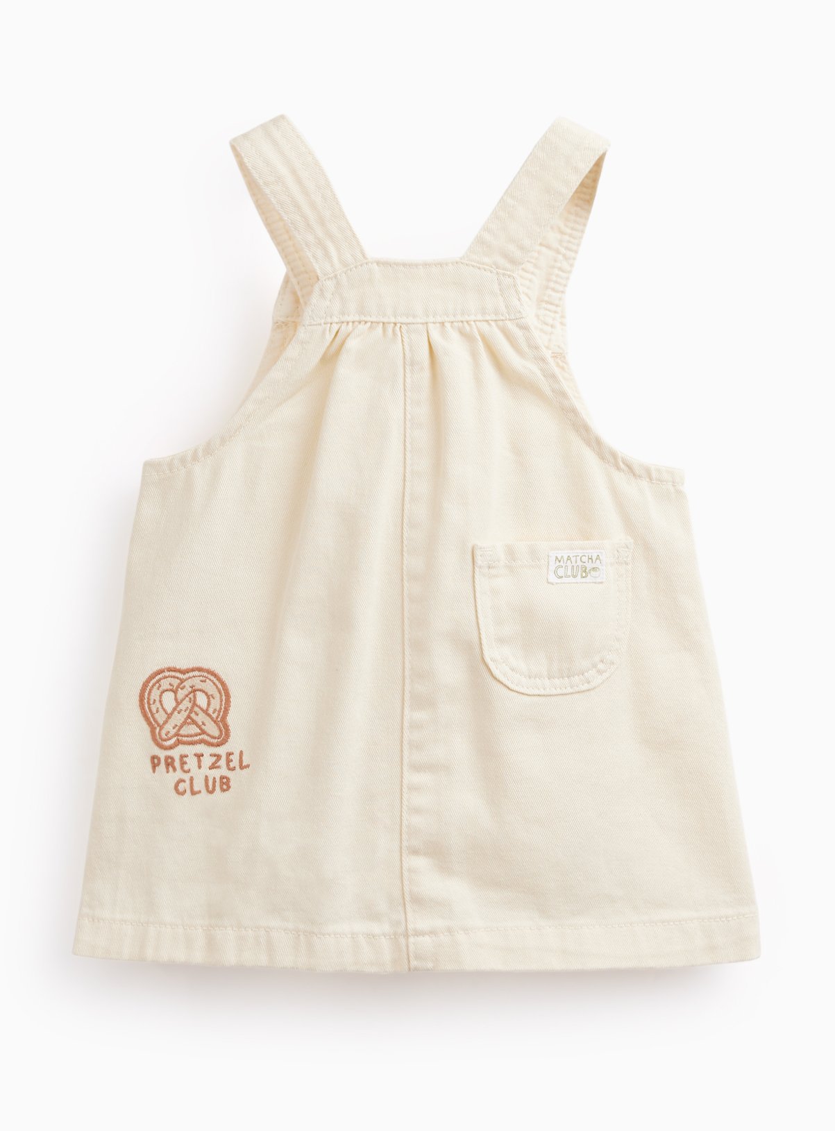 Cream Pinafore 3 Piece Set 3-6 months - Image 2 thumbnail