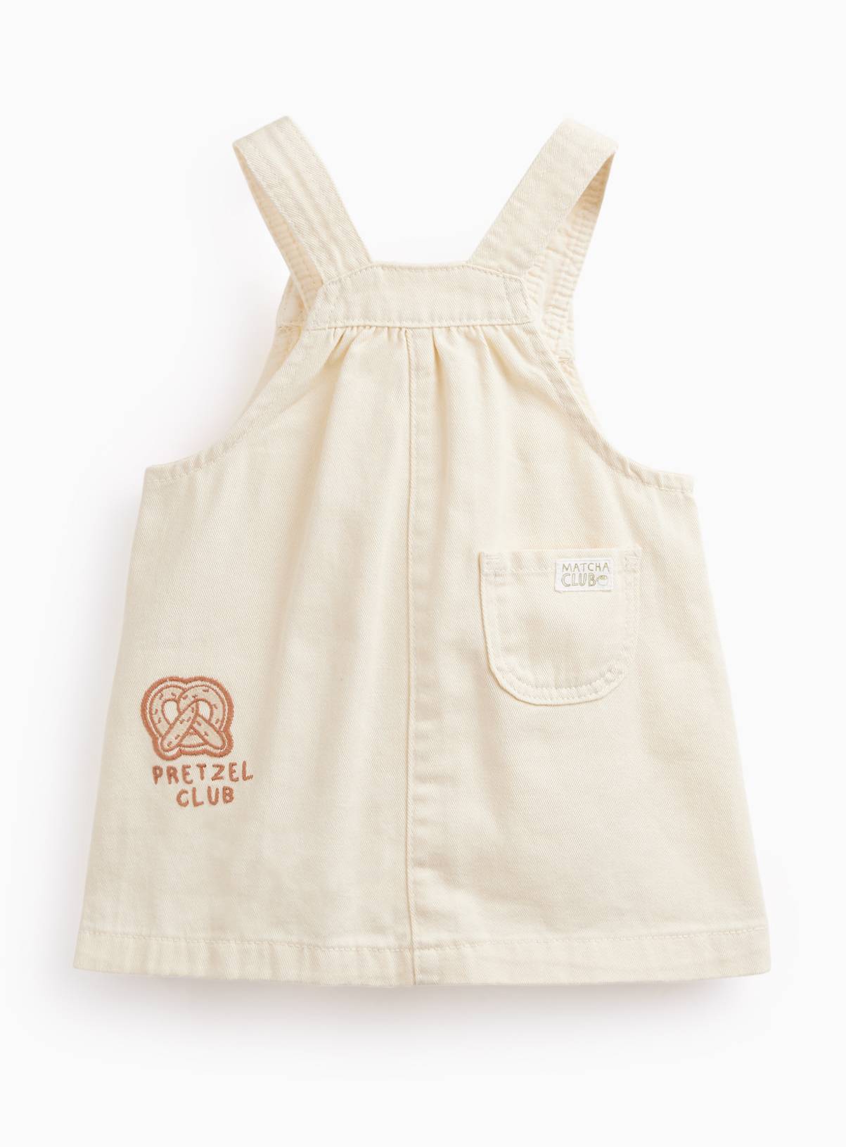 Cream Pinafore 3 Piece Set 3-6 months - Image 2