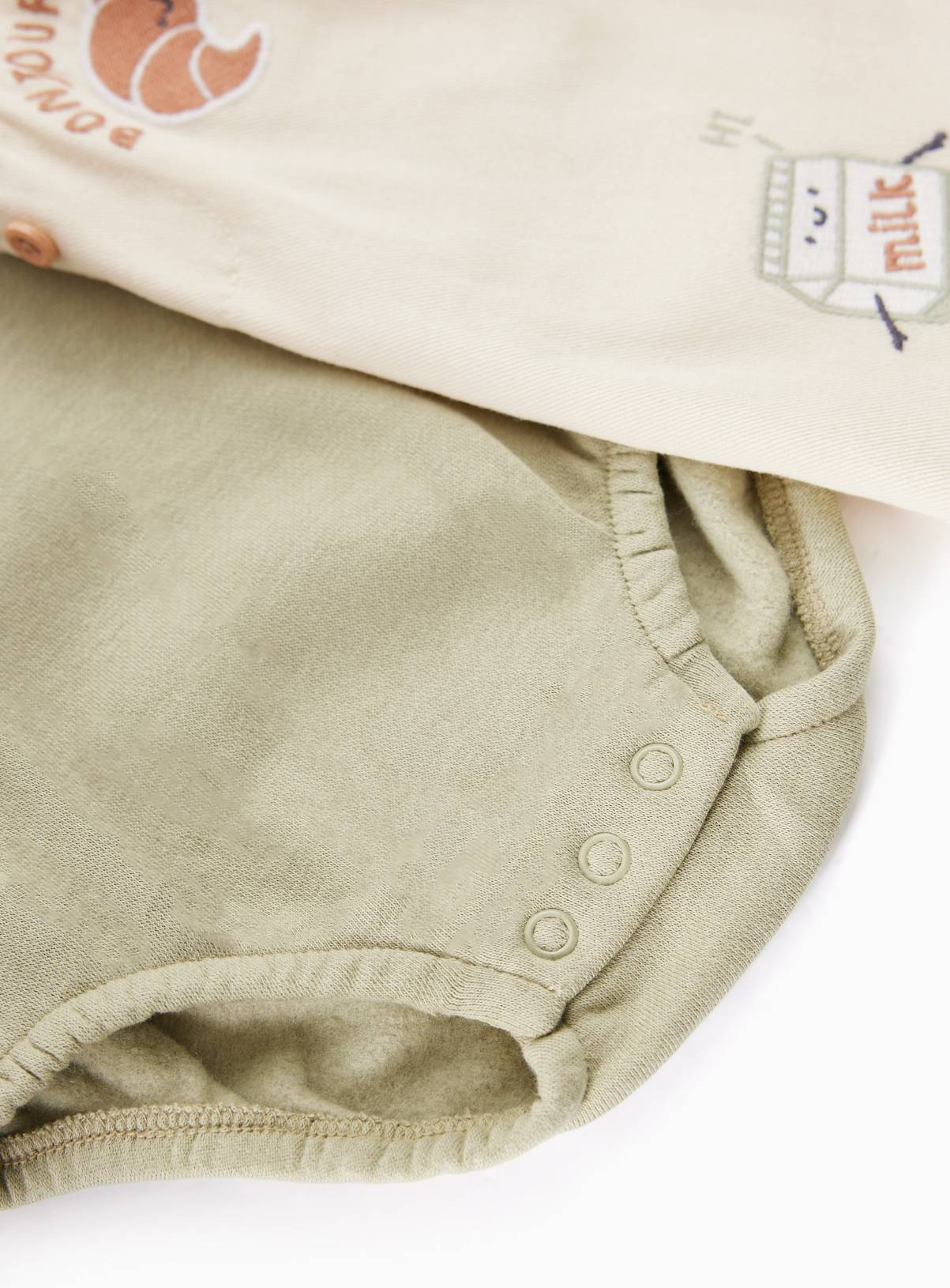 Cream Pinafore 3 Piece Set 3-6 months - Image 3