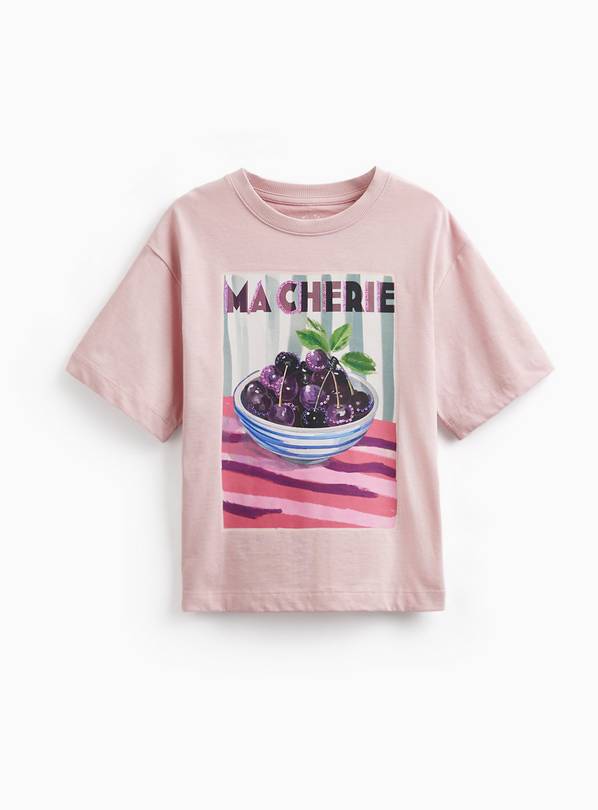 Ma Cherie Graphic Print Short Sleeve T-Shirt 11 years