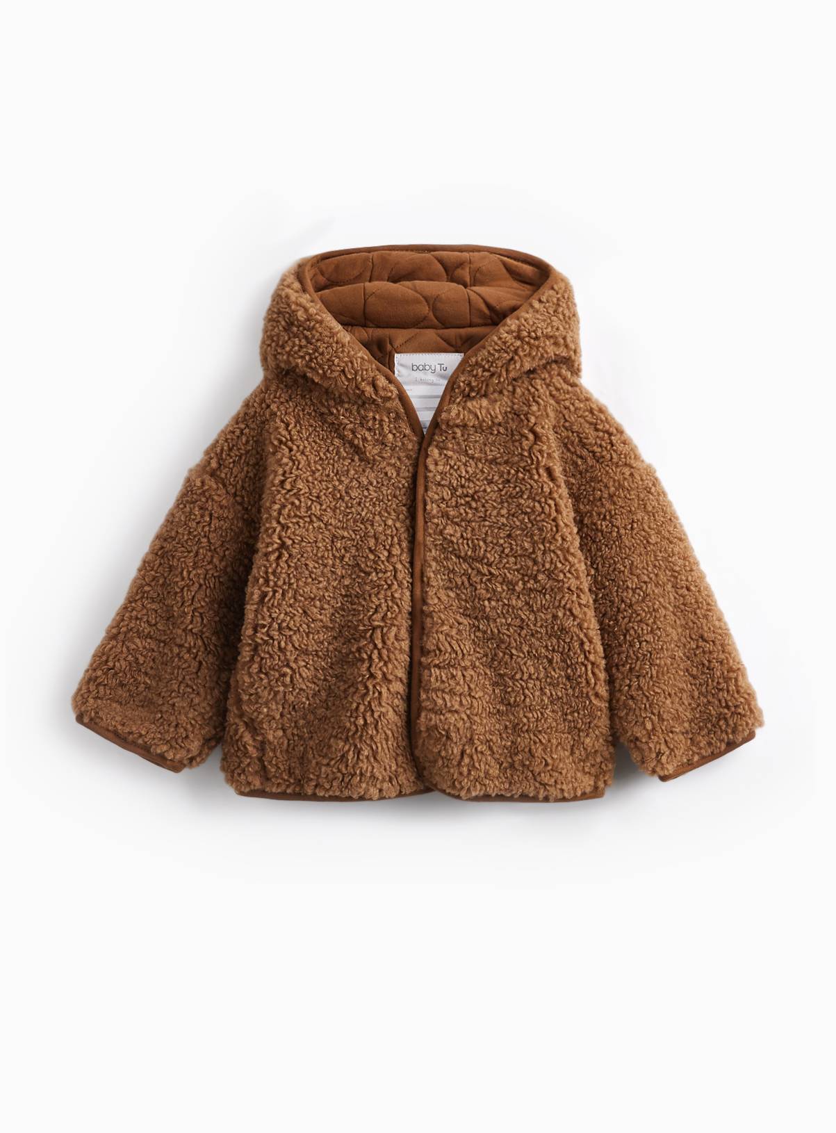 Brown Borg Hooded Jacket 9-12 months - Image 2