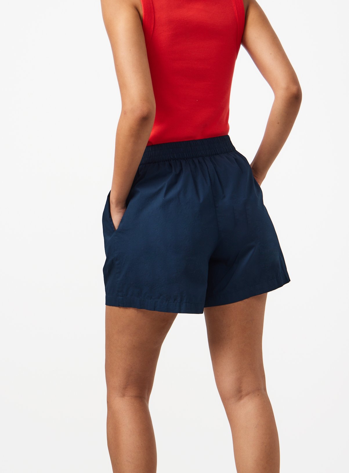Navy Poplin Shorts 14 - Image 4 thumbnail