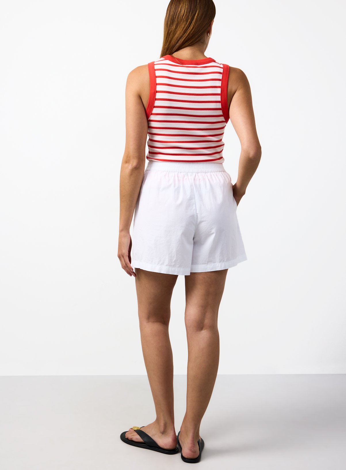 White Poplin Shorts 12 - Image 4 thumbnail