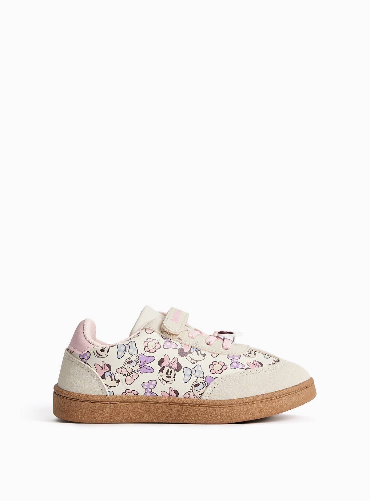 Neutral Disney Minnie Mouse Detail Trainers 8 Infant - Image 2