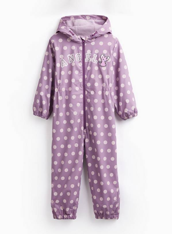 Disney Stitch Purple Puddlesuit 7-8 years