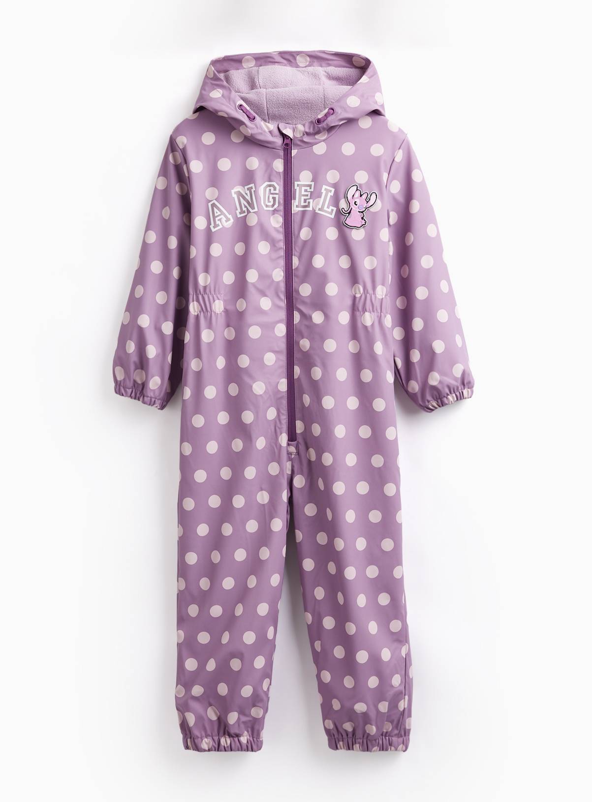 Disney Stitch Purple Puddlesuit 2-3 years - Image 1