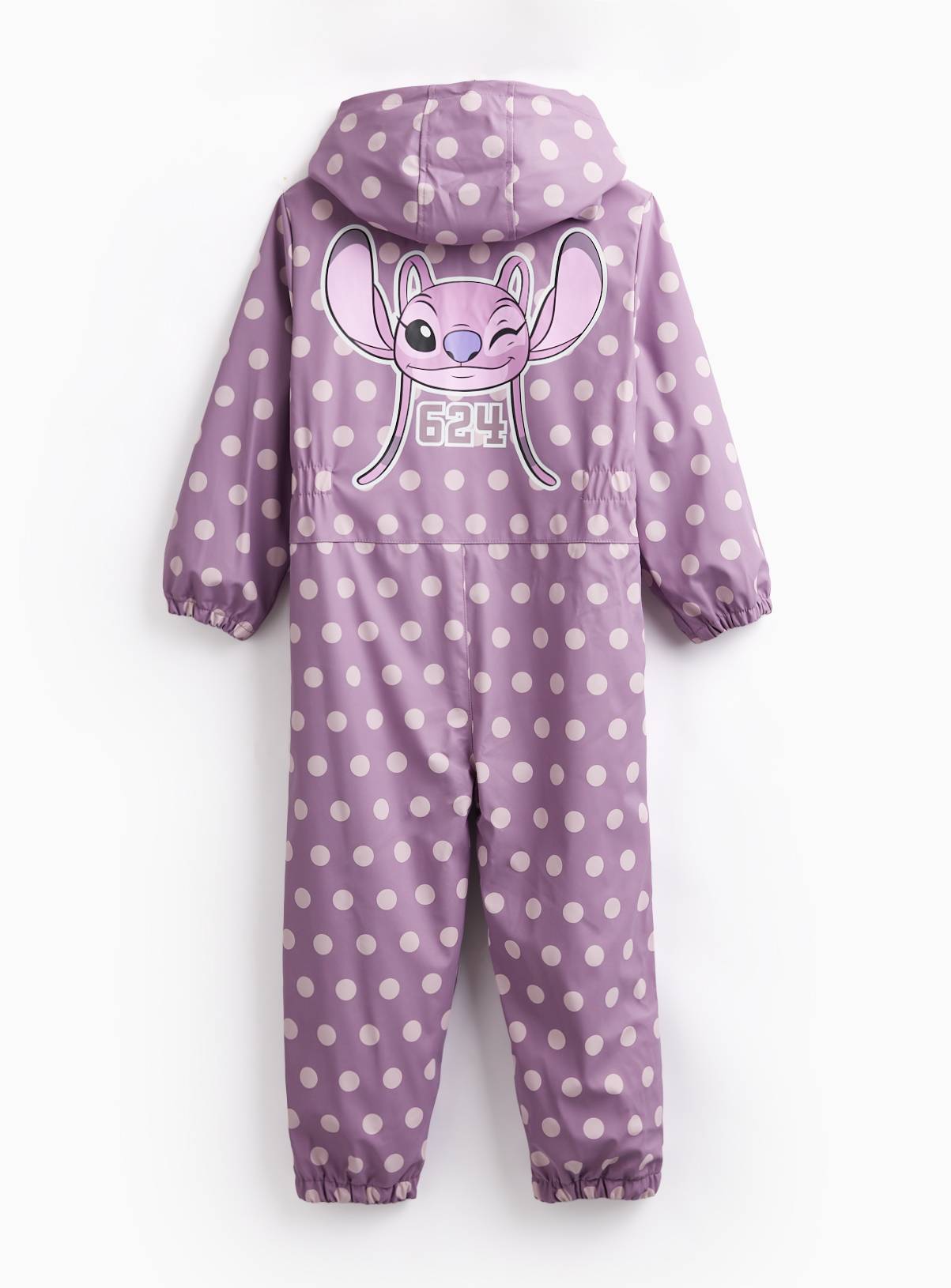 Disney Stitch Purple Puddlesuit 2-3 years - Image 3