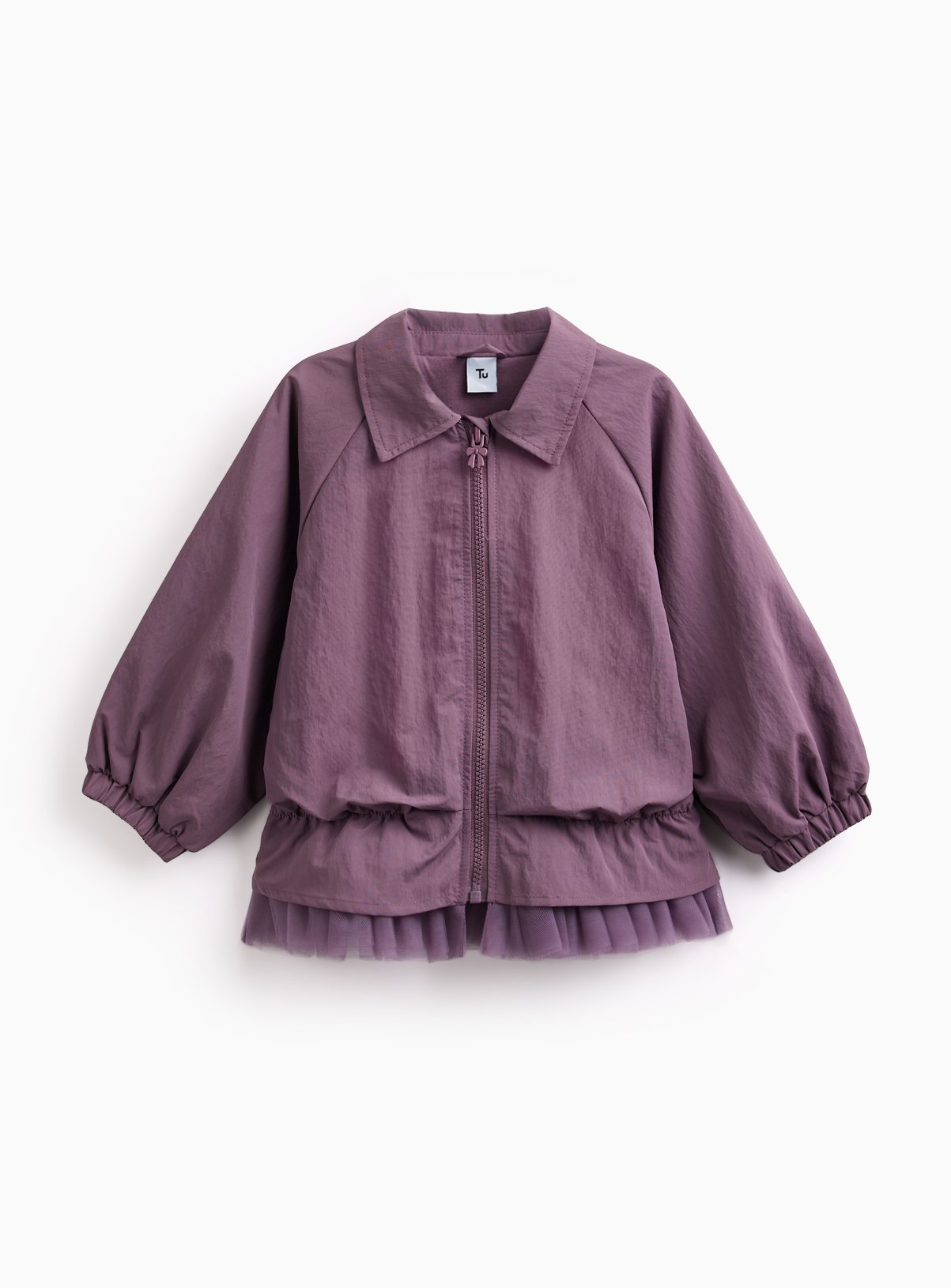 Pink Tulle Peplum Hem Jacket 7-8 years - Image 1 thumbnail