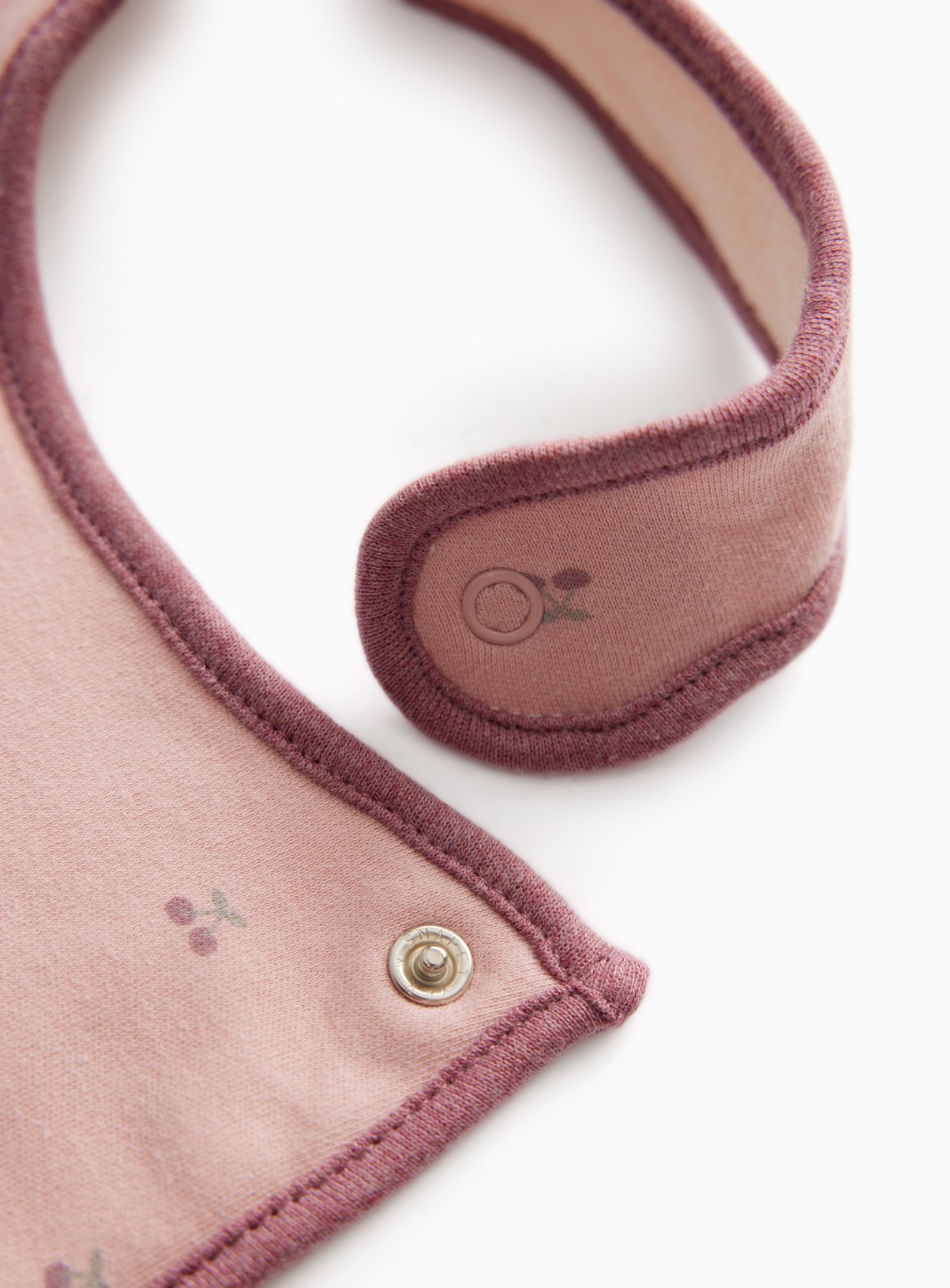 Pink Stripe & Cherry Print Bibs 3 Pack One Size - Image 2 thumbnail