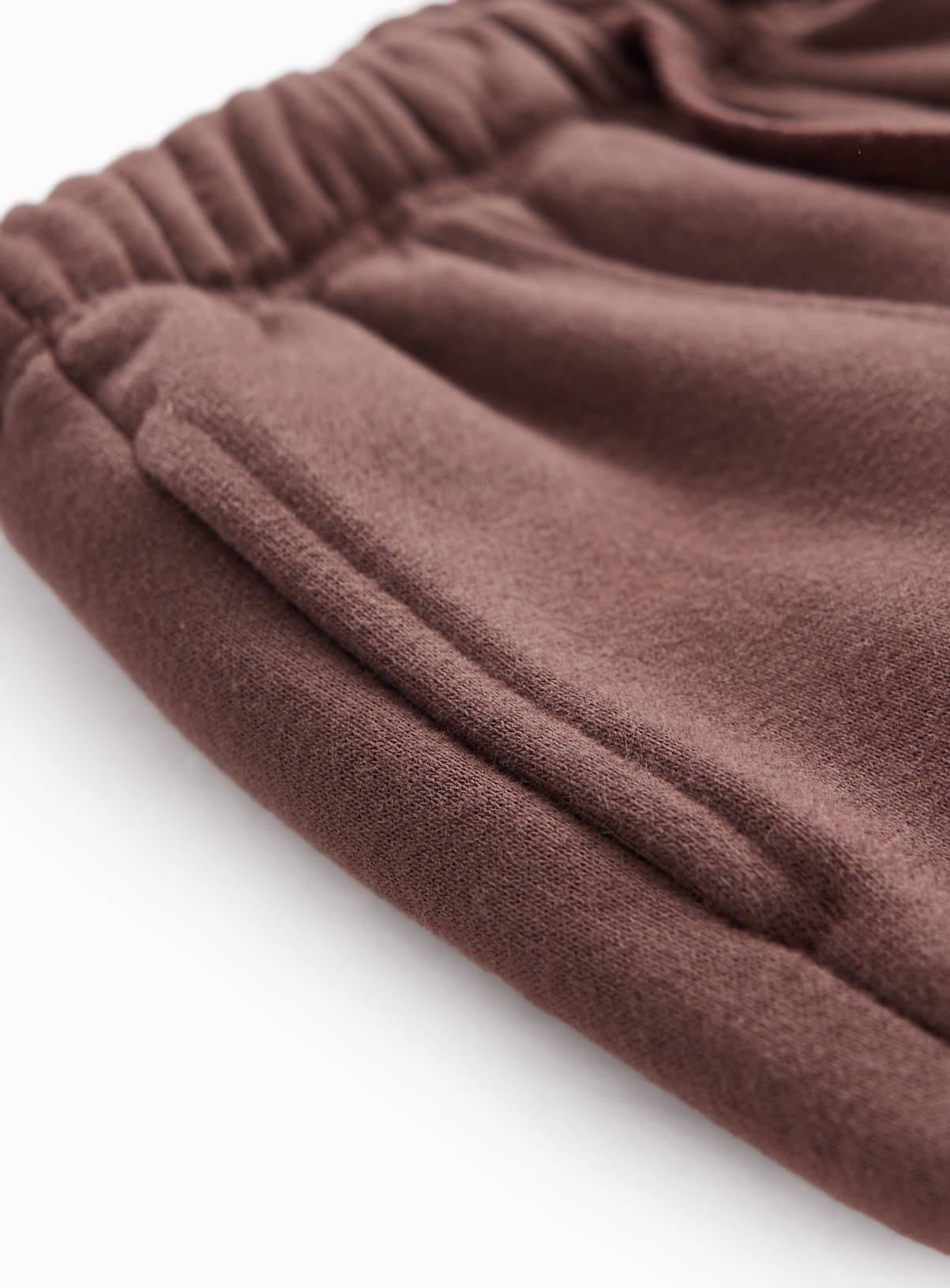 Brown Wide Leg Pintuck Joggers 6-7 years - Image 2