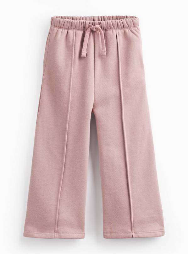 Pink Wide Leg Pintuck Joggers 2-3 years