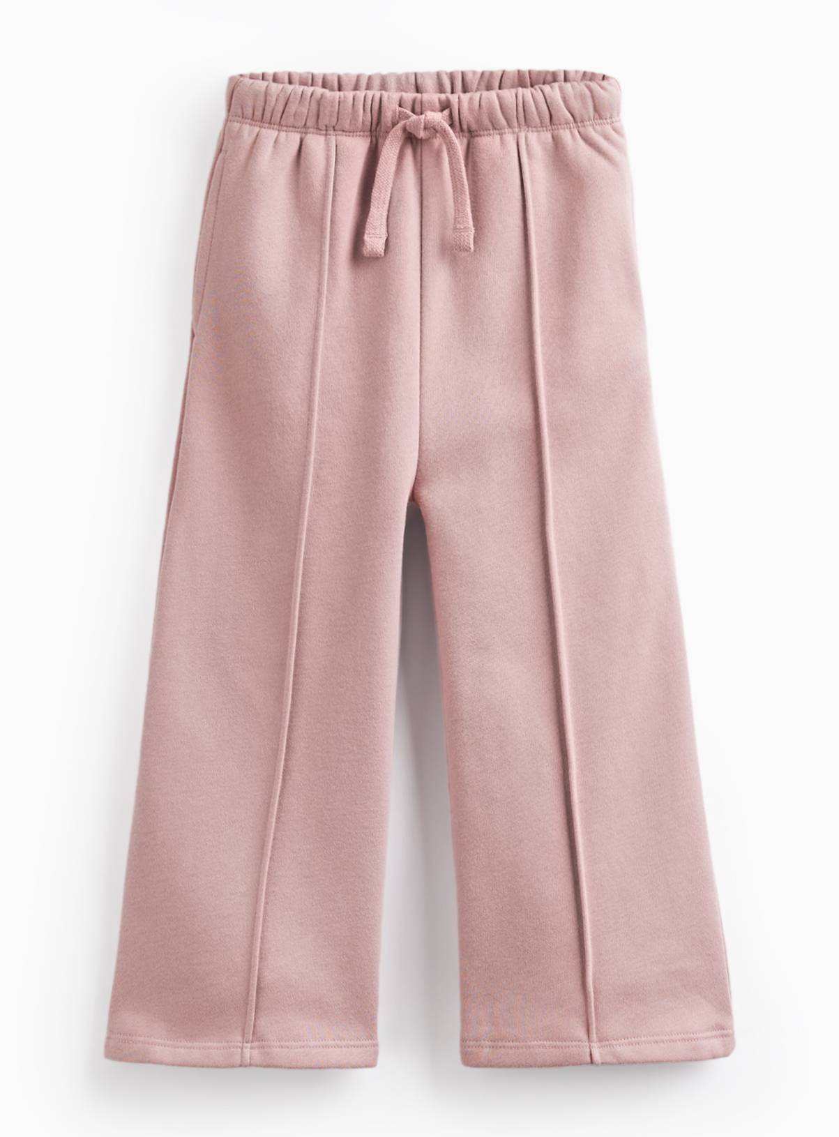 Pink Wide Leg Pintuck Joggers 6-7 years - Image 1