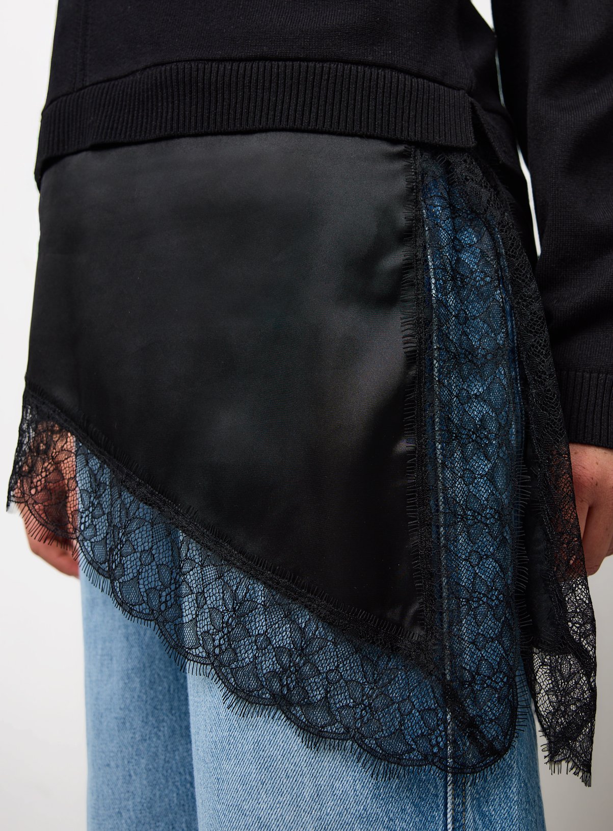 2 in 1 Black Lace Long Sleeve Top 14 - Image 2 thumbnail