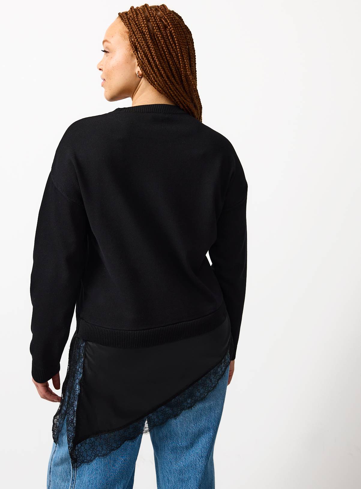 2 in 1 Black Lace Long Sleeve Top 14 - Image 4