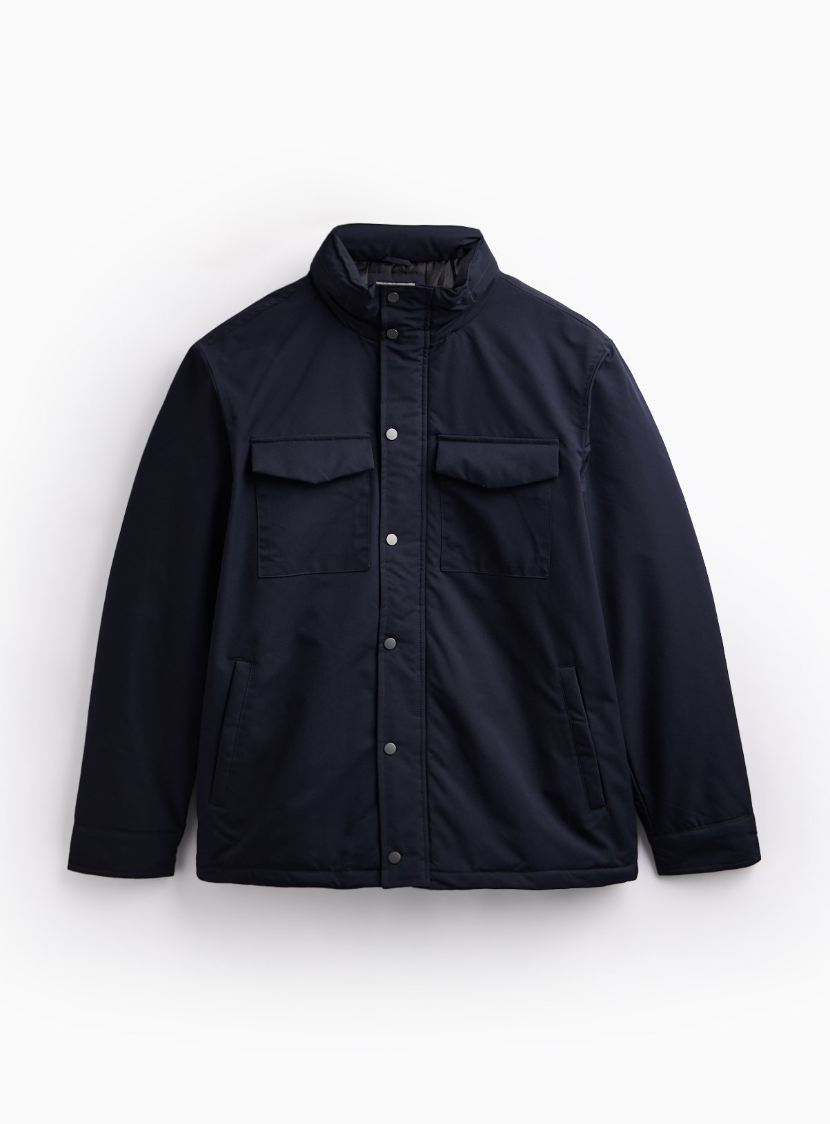 Navy Hooded Aviator Jacket M - Image 3 thumbnail