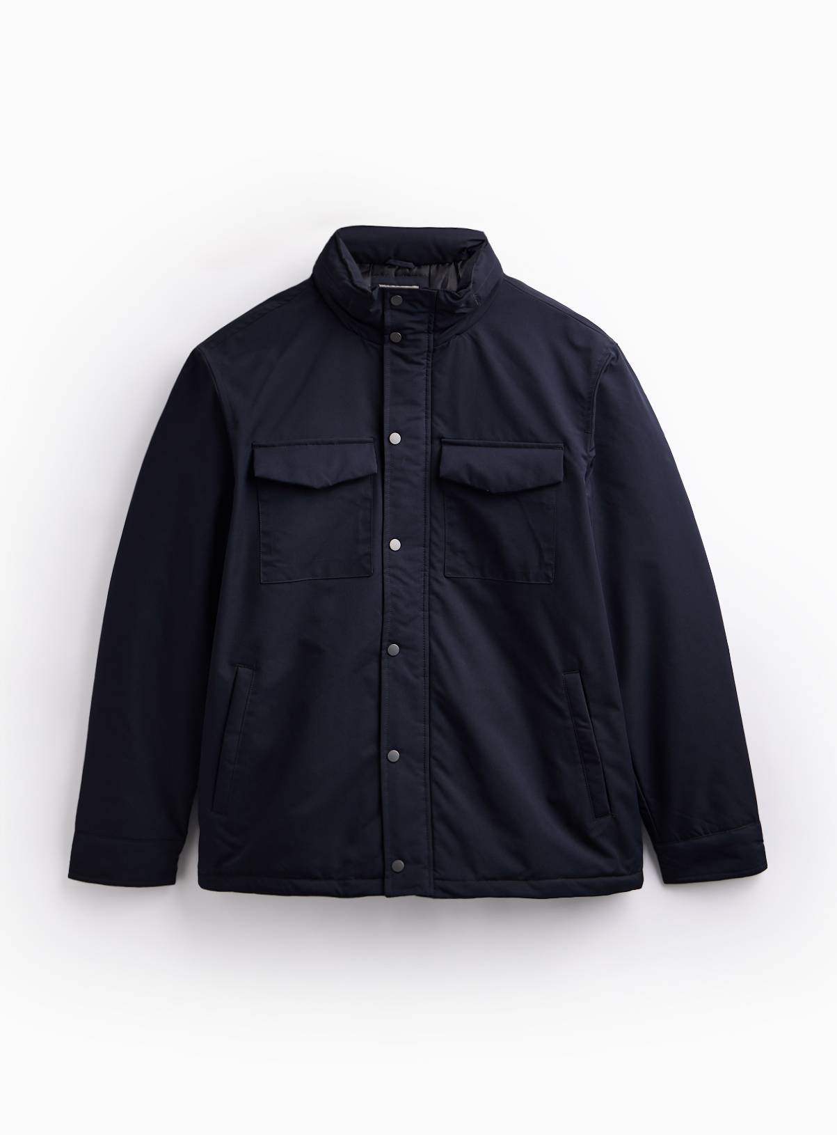 Navy Hooded Aviator Jacket M - Image 3