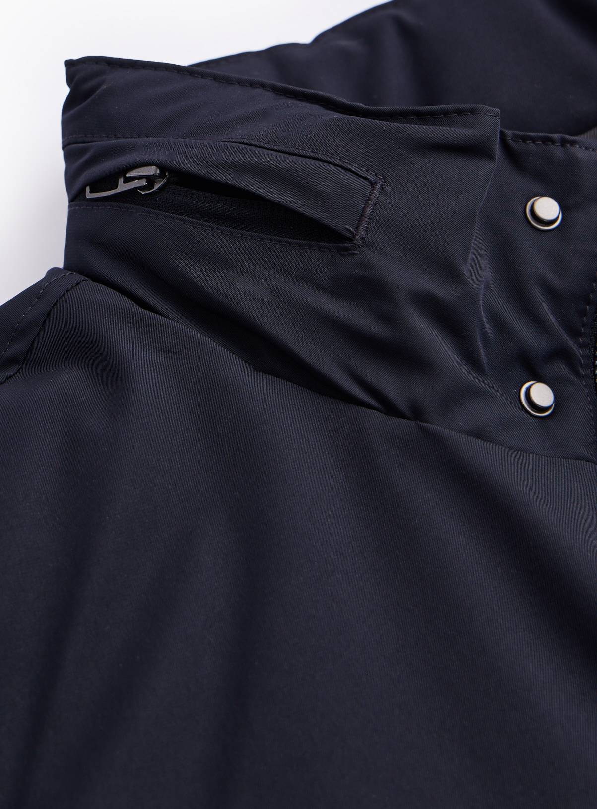 Navy Hooded Aviator Jacket M - Image 4