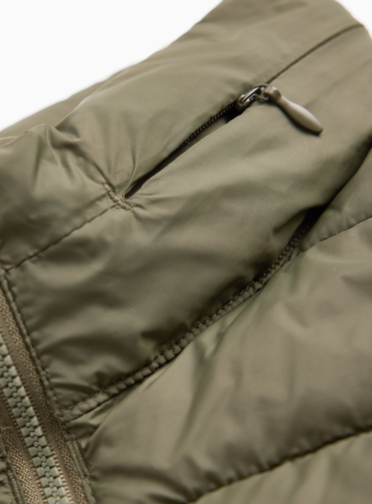 Khaki Padded Detachable Hood Gilet S - Image 5 thumbnail