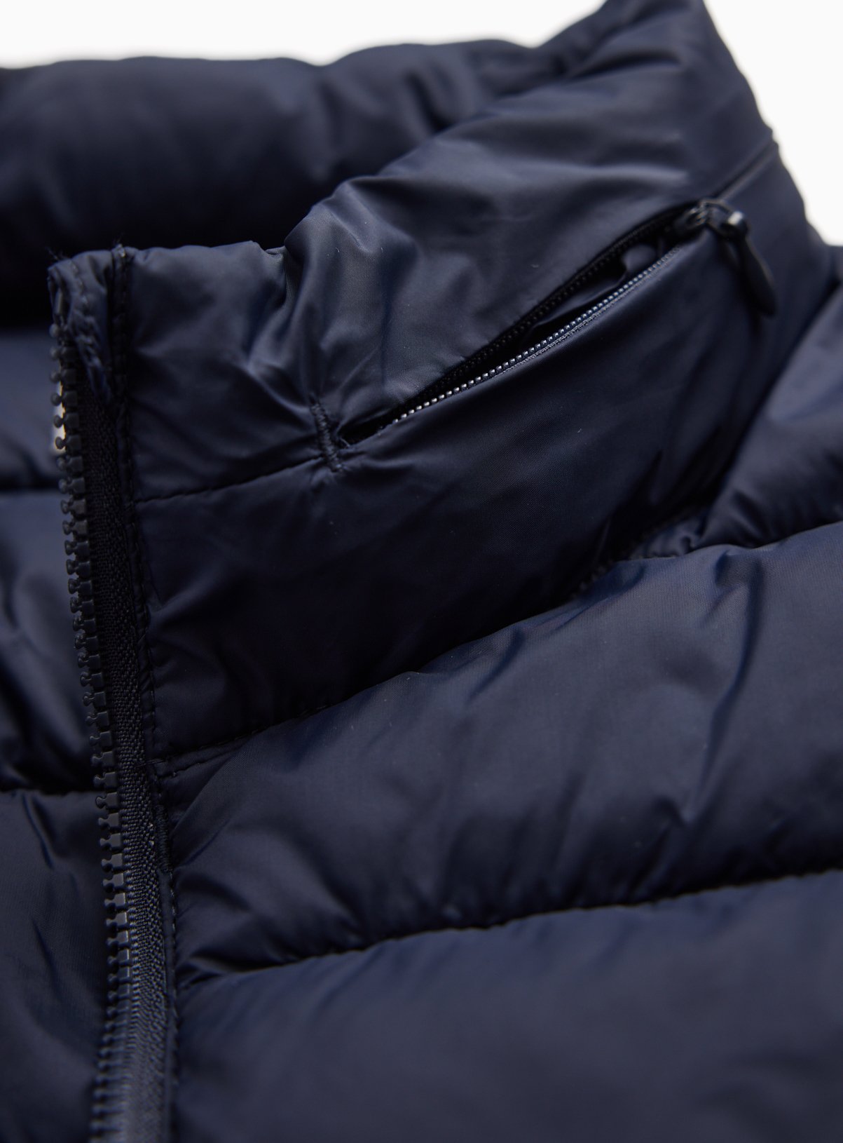 Navy Padded Detachable Hood Gilet M - Image 5 thumbnail
