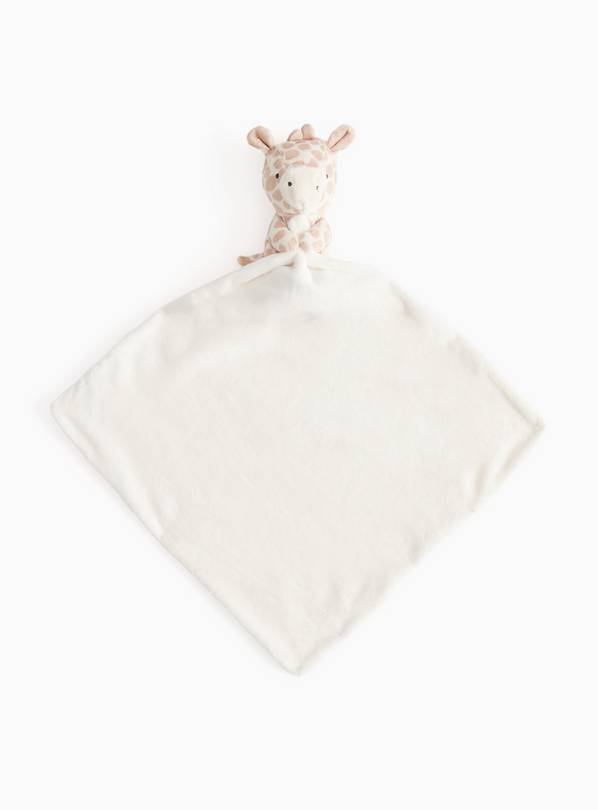 Cream Giraffe Plush Comforter One Size