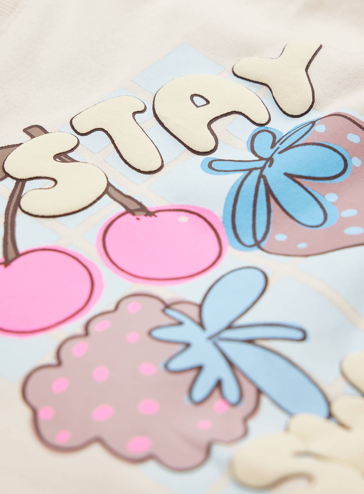 Cream Stay Sweet Graphic Sweatshirt 7-8 years - Image 4
