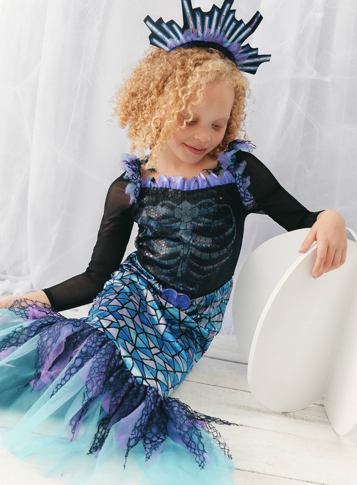 Halloween Mermaid Fancy Dress Costume 11-12 years - Image 1